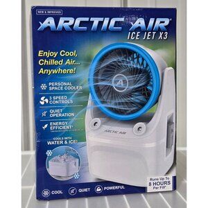 Arctic Air Ice Jet X3 Personal Space Evaporative Cooler w/ 7 LED Light Options
